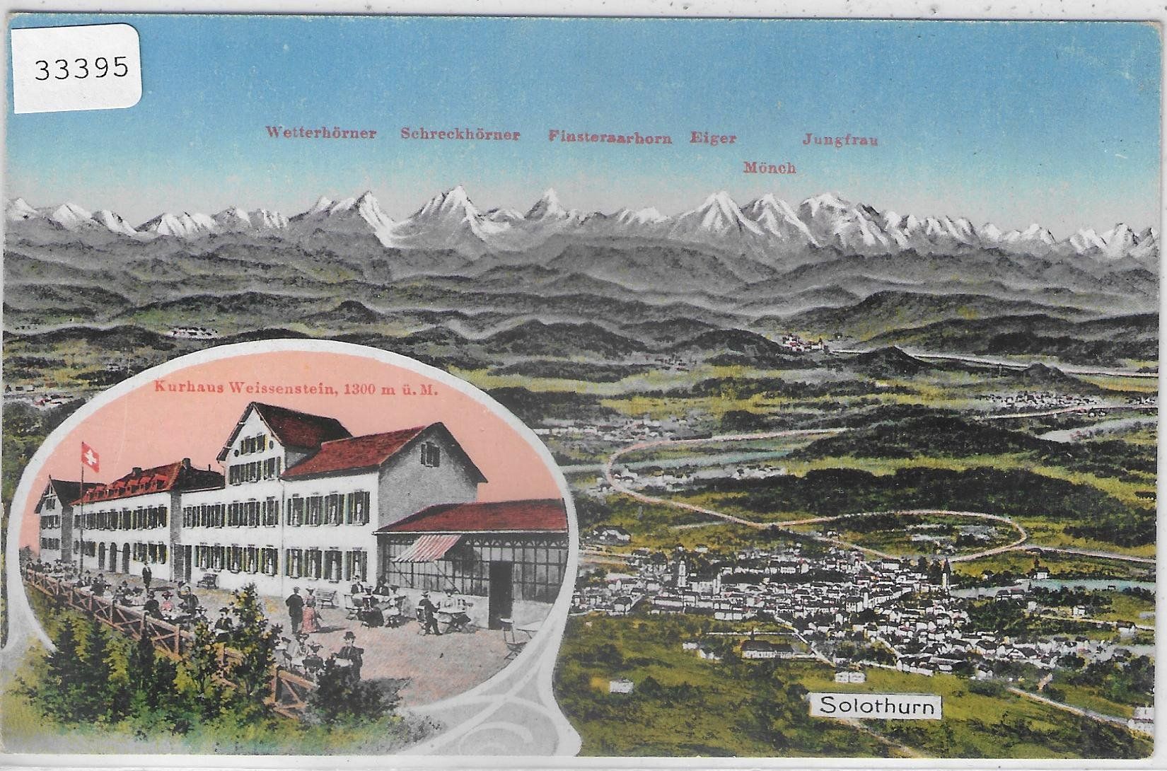 Ansichtskarten: Kurhaus Weissenstein Solothurn - Litho – Gebraucht aus Ettingen von Kartenplanet