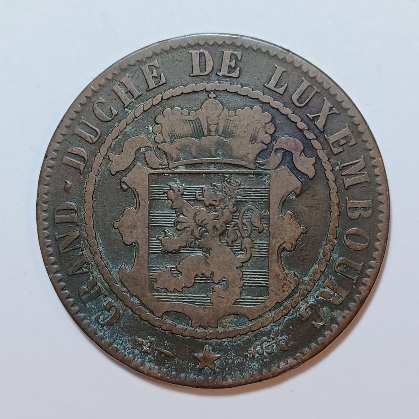 Tutti le monete: 10 Centimes 1870 Luxemburg – Usato da Pfäffikon ZH venduto da Welt_Muenzen 1