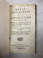"Essai descriptif sur la jurisdiction de Bevaix" (1801)