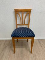 Vintage Biedermeier Stil Polsterstuhl aus Buchenholz