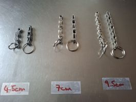Anhänger, Zipper aus Fahrradketten, diverse Längen
