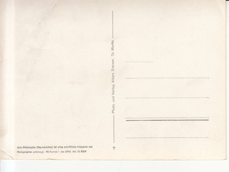 Cartoline postali: St. Moritz Engadiner Museum ca. 1940 – Usato da Bürglen TG venduto da StampGraf 1