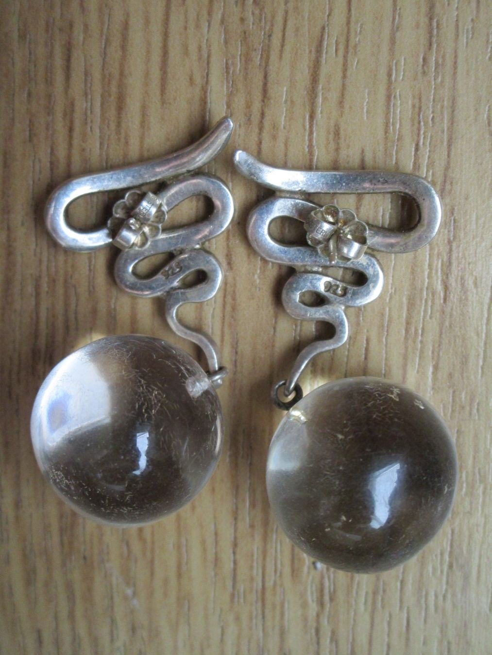 Boucles d'oreille: Ohrhänger mit Kunststoffkugel  Silber 925 – D'occasion à Heimberg par Lupo57 2