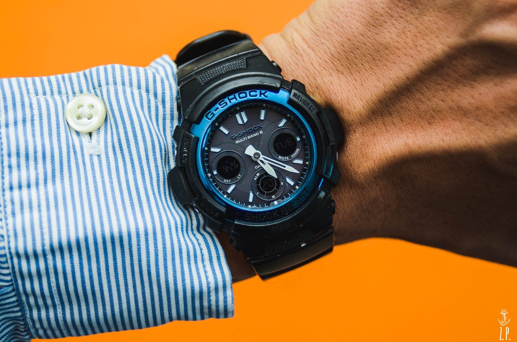 Casio Orologi: Casio G-Shock AWG-M100 Touch Solar Multiband 6 Blau – Usato da Boswil venduto da ZPwatches 6
