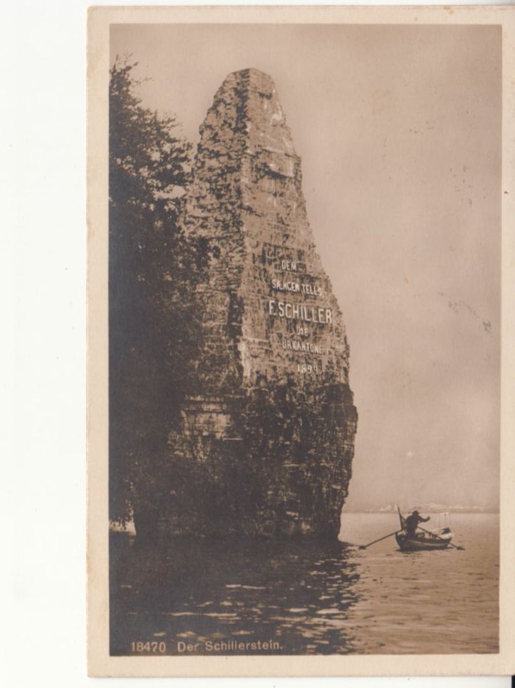 Ansichtskarten: Schillerstein 1927 – Gebraucht aus Bürglen TG von StampGraf