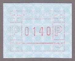 ATM 7__ SELTENE WERTSTUFE 0140_Luftpost Ausl-Drucksache ! **