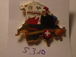 1 Appenzeller Wheeler Pin 1993 Schweiz Velo-Rennen (S310)