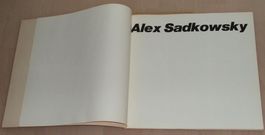 Alex Sadkowsky, Ausstellungskatalog Schaffhausen 1971