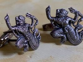 Manschettenknöpfe sterling „ asiatisch“