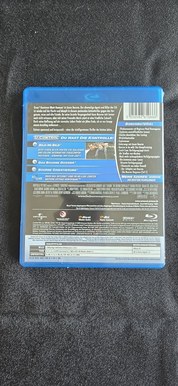 Tutti i DVDs: Die Bourne Verschwörung - Blu-ray - Top Zustand! – Usato da Doppleschwand venduto da Bennox94 1