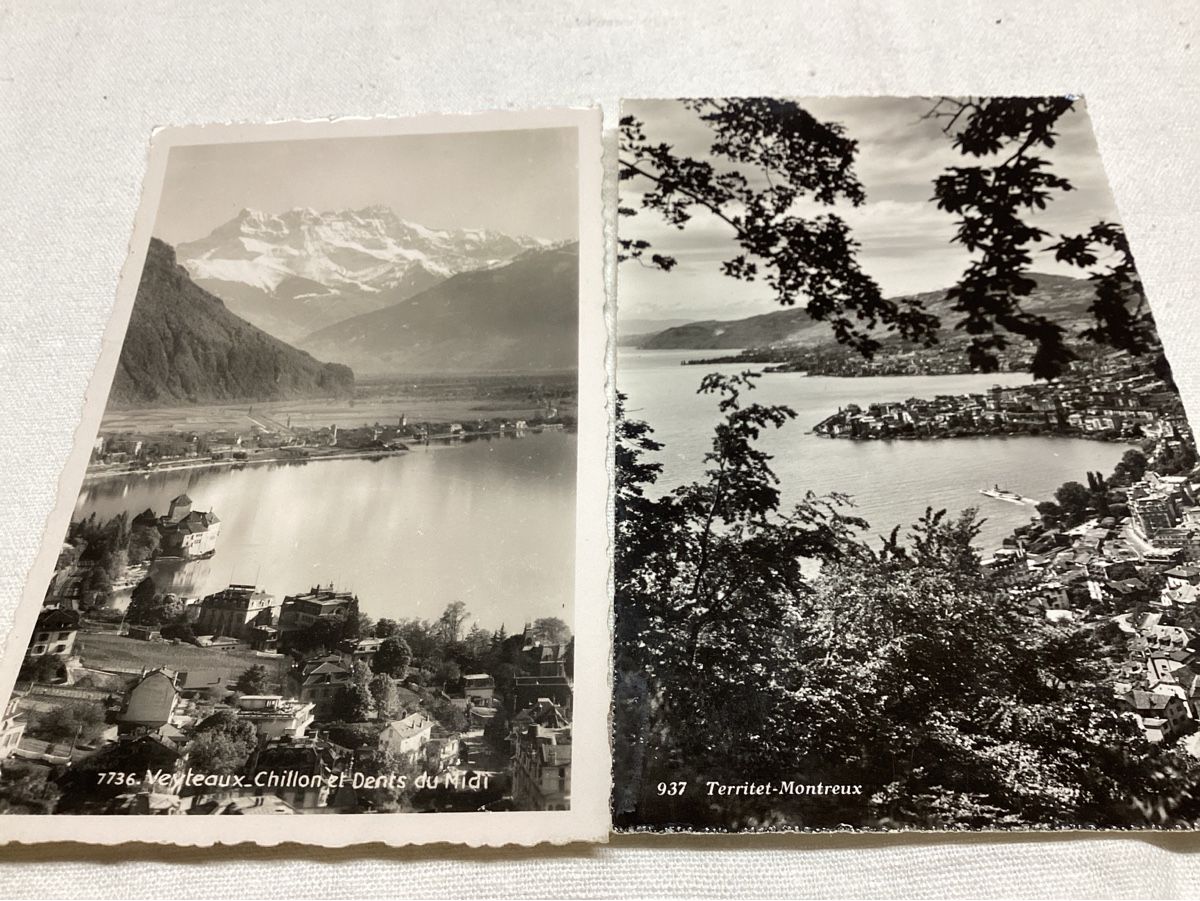 Cartoline postali: Veyteaux et  Territet 1951 – Usato da Luc (Ayent) venduto da Rebouille