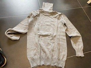 ZARA Rollkragen-Pullover grau 140