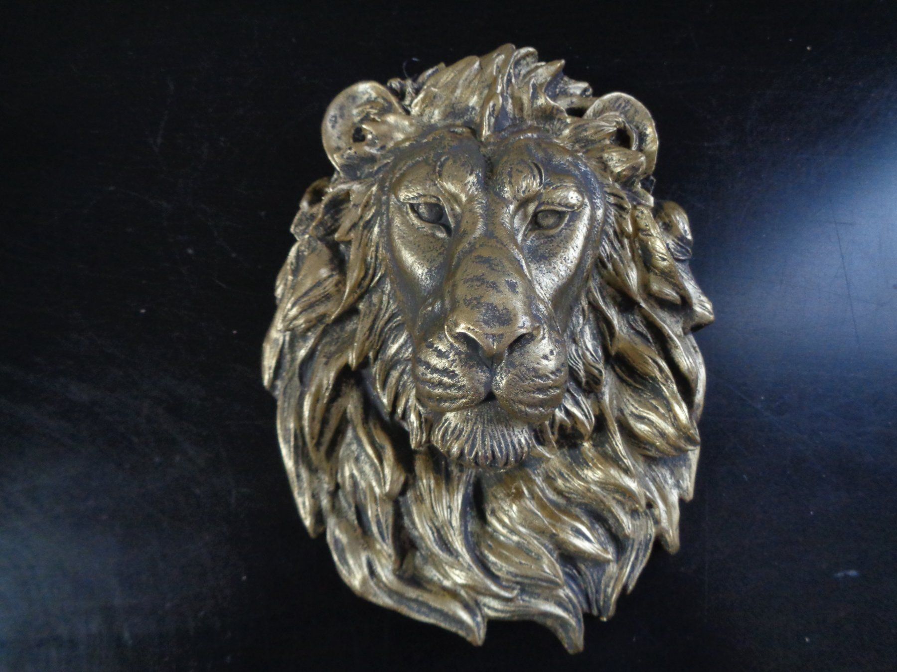 Statuette: Löwen Kopf 3D (22 cm) – Nuovo e nell'imballaggio originale da Langenbruck venduto da Gumsi 1