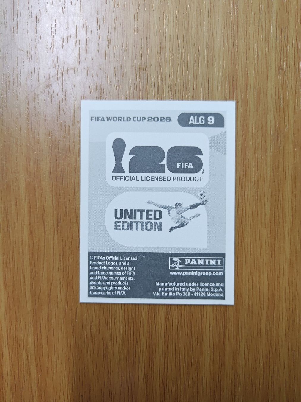 Panini Carte collezionabili: Panini WM 2026 Sticker - ALG 9 – Usato da Hochdorf venduto da all_u_want 1