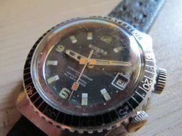 Taucheruhr Sicura Handaufzug 400 Meter Mit 2 Kronen Vintage