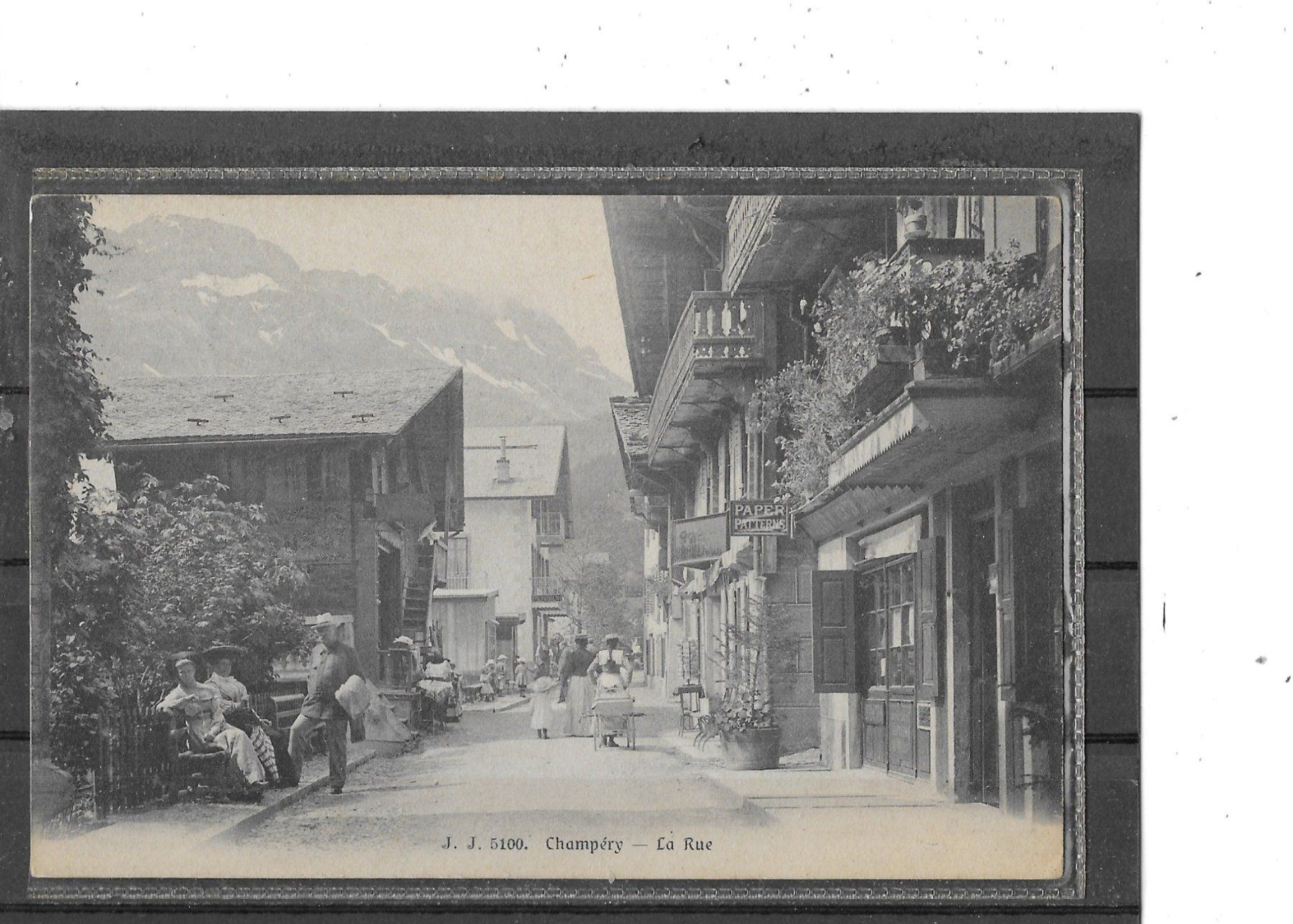 Cartes postales: VS Champéry 1905 La Rue – D'occasion à Schocherswil par Wilare