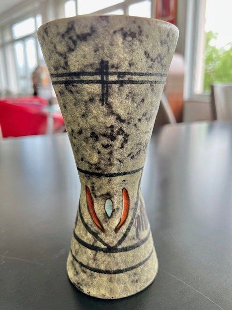 Vasi & Recipienti: Vase Vintage Scheurich Ceramic West Germany Rockabilly – Usato da Thun venduto da Steinitz 2