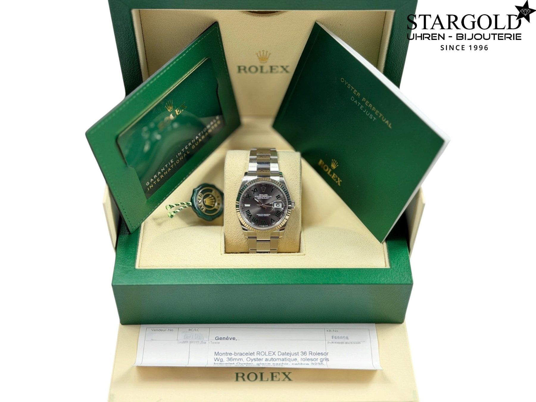 Rolex Orologi: Rolex Datejust 36 Wimbledon - 126234 – Usato da Zürich venduto da Stargold-Uhren 1