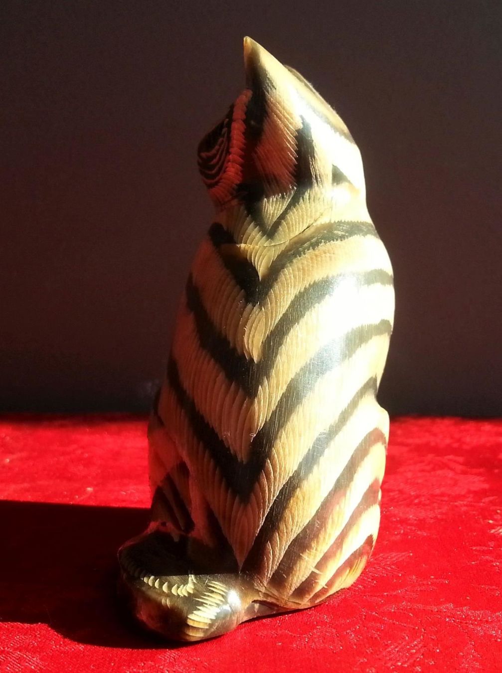 Statuette: Deko: Katze, Knochen handgeschnitzt, H=8.4cm – Usato da Oberriet SG venduto da ganesh435 4