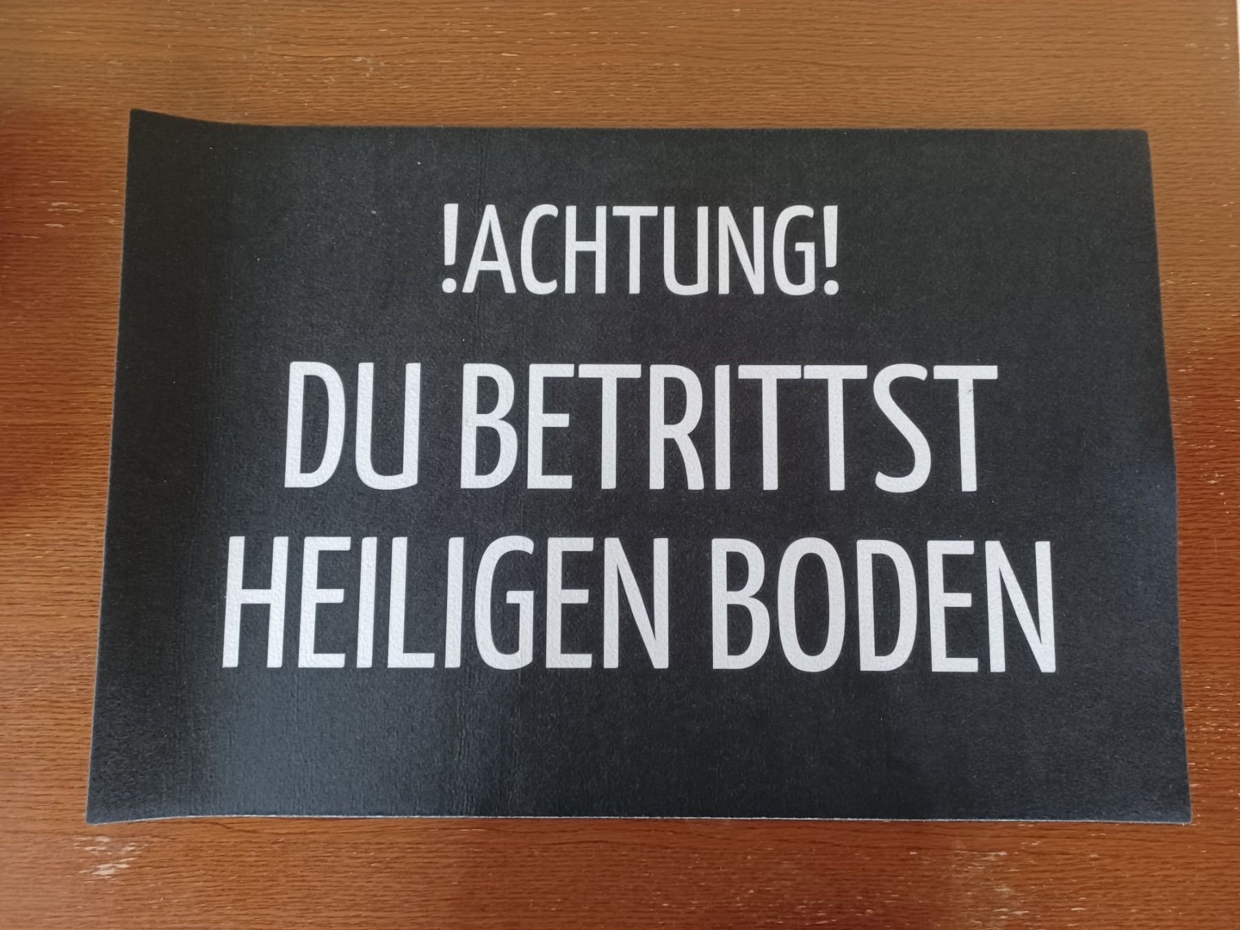Tappetini fitness: Fussmatte mit Spruch (Glaube) – Nuovo e nell'imballaggio originale da Wangen SZ venduto da Koenigskind83
