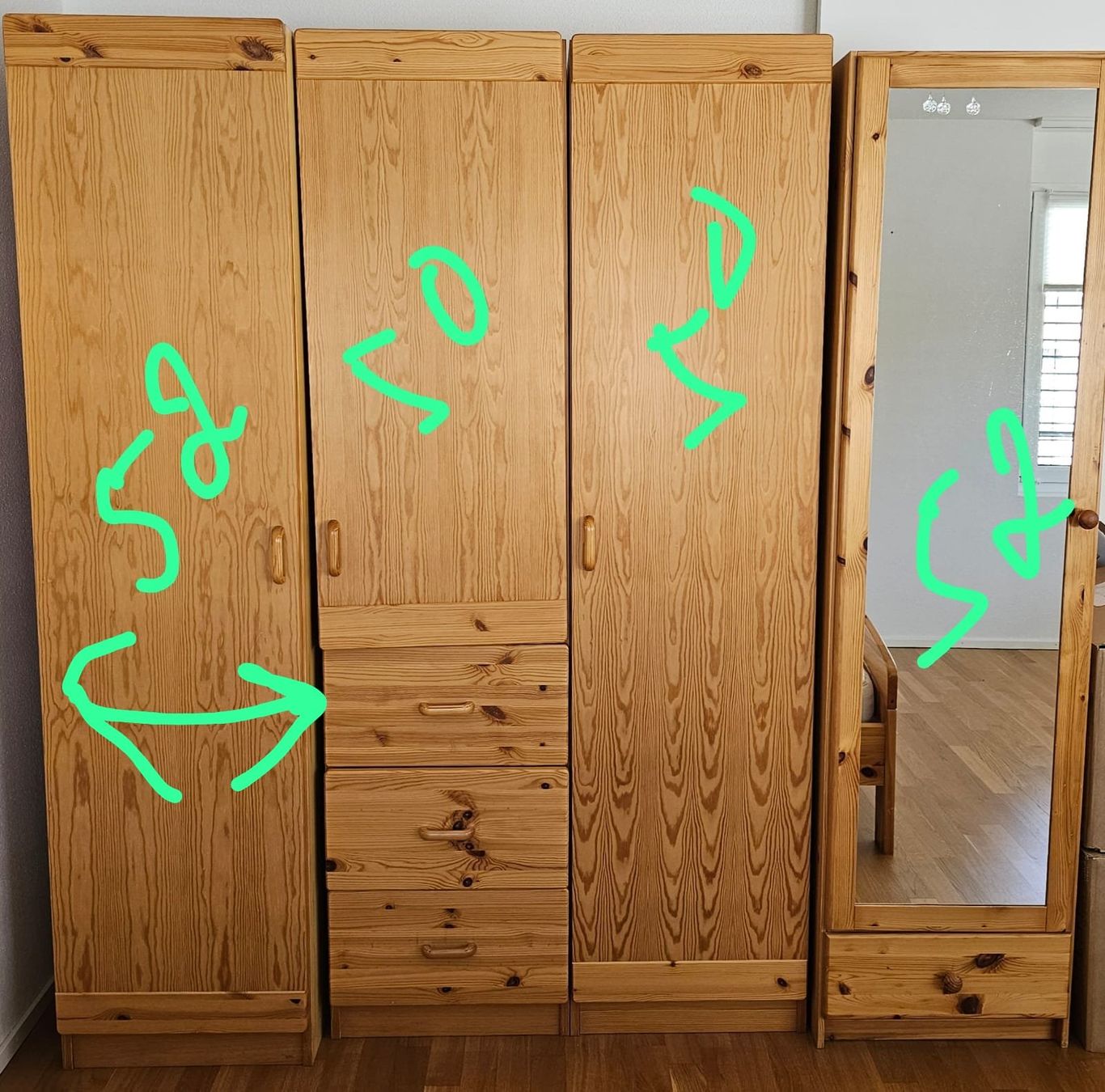 Schränke: Schrank 4 Teile robust  - armoire 4 pièces robuste – Gebraucht aus Spiegel b. Bern von Gudi8 1