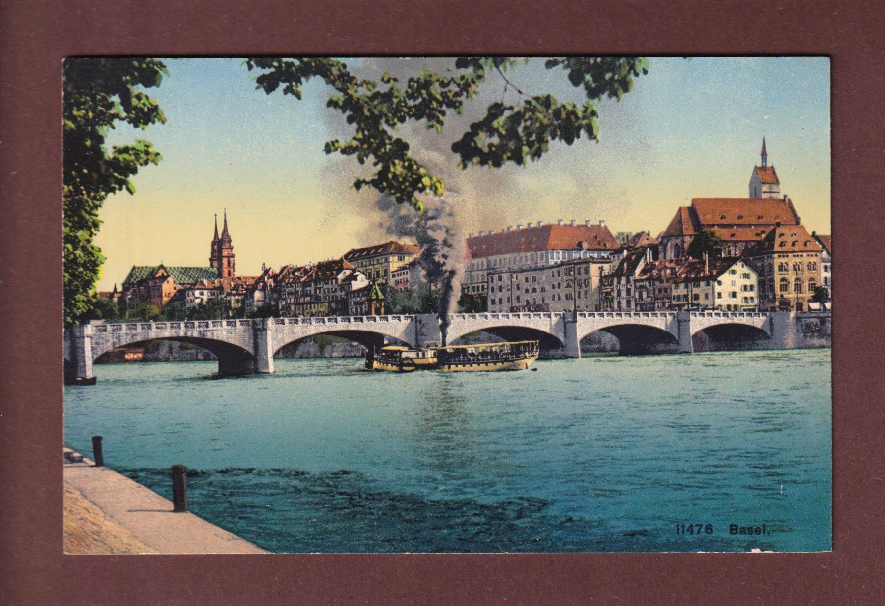 Ansichtskarten: BASEL - Rheinansicht - Schiff – Gebraucht aus Pully von nicecards-shop