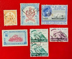 JORDANIEN DUBAI; LYBIEN 1955 GESTEMPELT