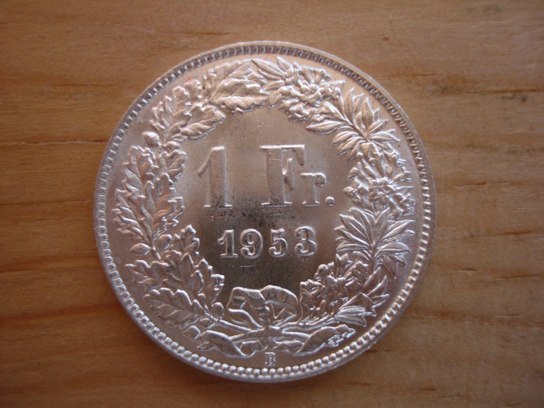 Alle Münzen: (C1) 1 Franken 1953 STGL – Gebraucht aus Erlach von Net-Coins