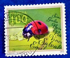 Nr.1565 Marienkäfer  Sondermarken  GESTEMPELT 2015  ﻿   