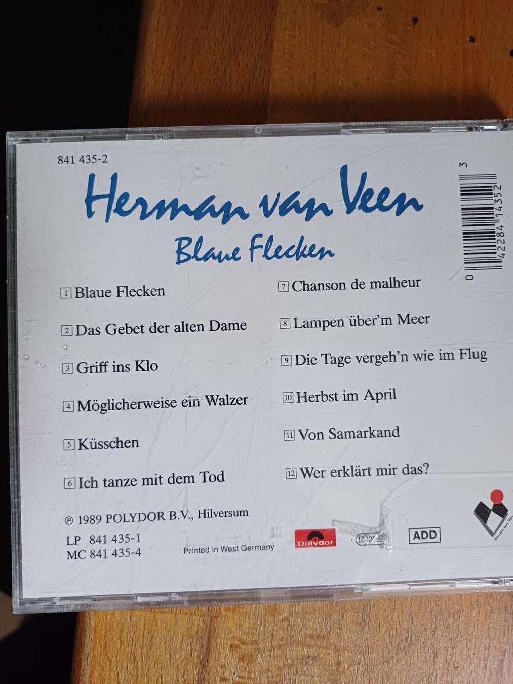 CD: CD Hermann van Veen: Blaue Flecken – Usato da Schaffhausen venduto da Mysiri 1