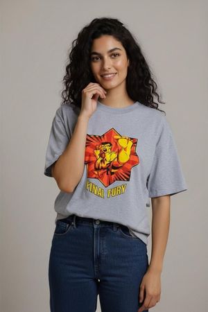 Jerzees Final Fury Kampfkunst Grafik-T-Shirt - Größe LGG