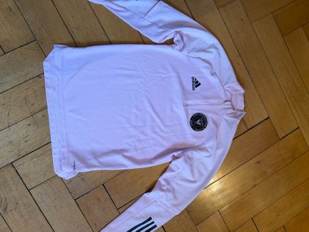 Veste zippée Inter Miami adidas rose pâle