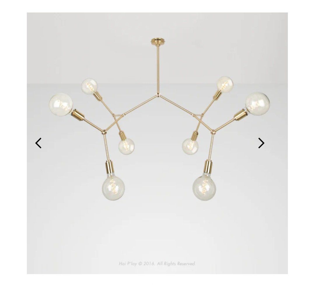 Lampadari & plafoniere: Deckenlampe Messing Molecule 8 - Design und Qualität – Usato da Frauenfeld venduto da xuozar