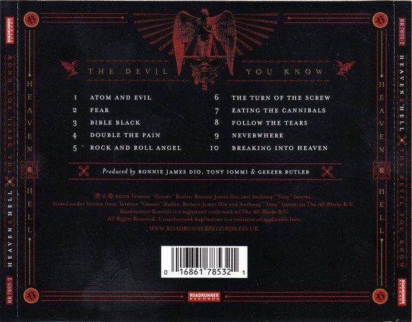 CD: CD/ HEAVEN & HELL : THE DEVIL YOU KNOW (2009) DIO / IOMMI – Usato da Geuensee venduto da Dougenegger 1
