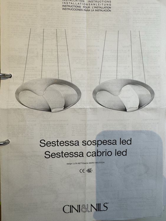Cini & Nils Lampadari & plafoniere: Cini & Nils Sestessa Pendelleuchte – Gebraucht – Usato da Rüschlikon venduto da Artem1979 4