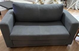 Graues Schlafsofa in sehr gutem Zustand