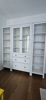  IKEA HEMNES Möbel-Set weiss  Vitrine + 2 Regale