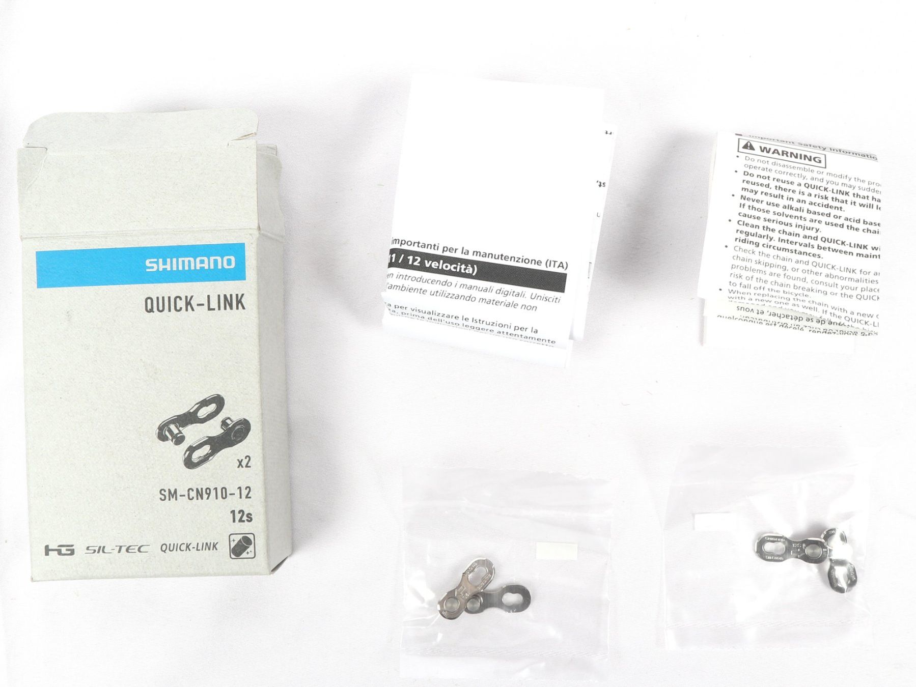 Shimano Pezzi di ricambio: SHIMANO Quick-Link SM-CN910-12 – Nuovo (secondo la descrizione) da Steinen venduto da Restwert_Steinen