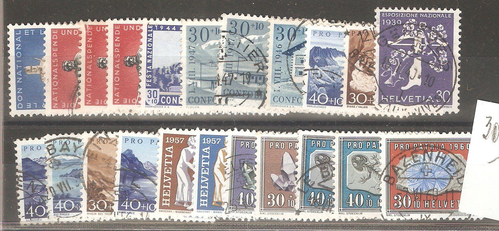 Alle Briefmarken: PP 21 Werte gest. – Gebraucht aus Lausanne von Whorvath