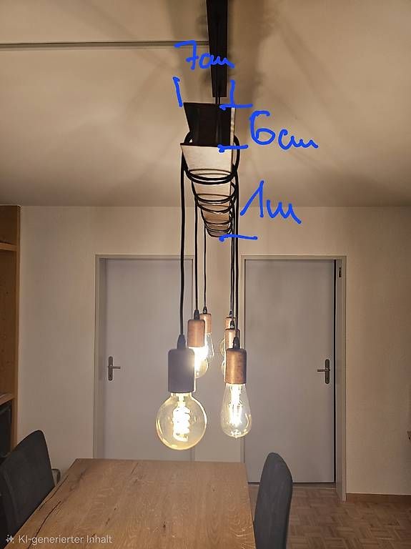 Set di tavolo e panche: Holzesstisch und Lampe – Usato da St. Gallen venduto da Musa_Akdil 3