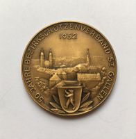 1952 Schützenmedaille St. Gallen unz KW Fr. 150.-