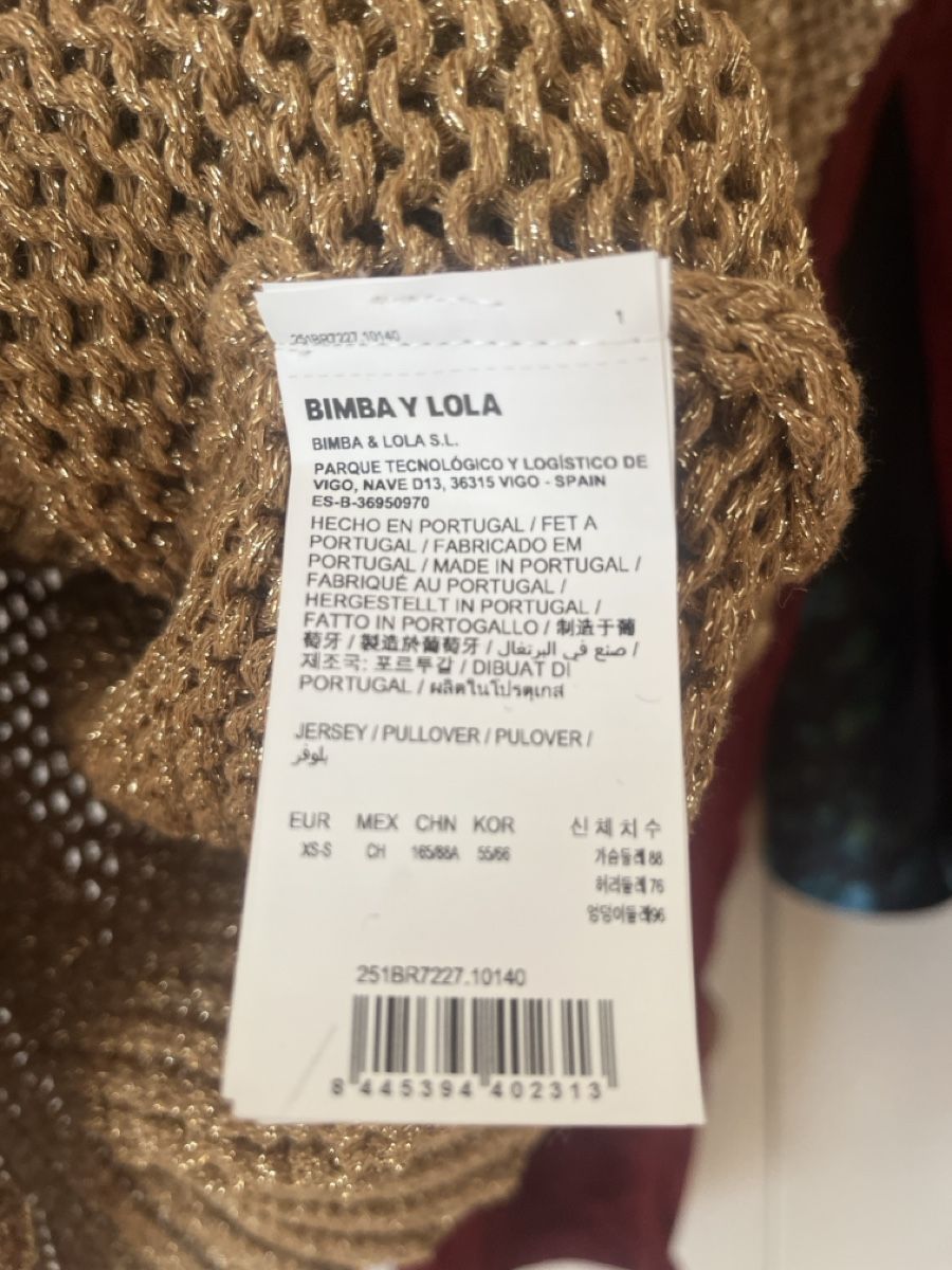 Maglioni & Felpe: BIMBA Y LOLA Gold  metallic Strick Pullover oversized – Nuovo (secondo la descrizione) da Zürich venduto da kleinesgrau 4