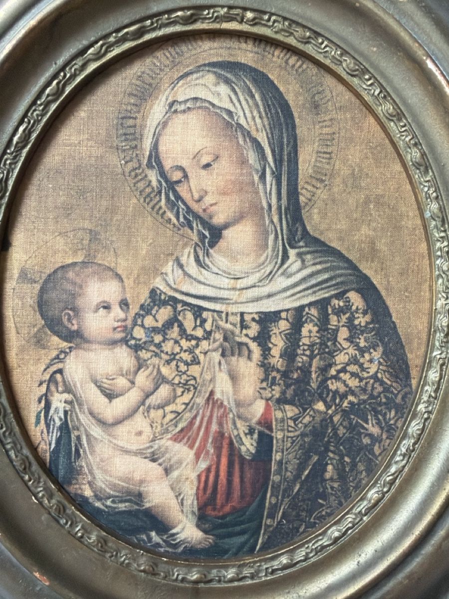 Foto & Immagini: Altes Bild, Madonna mit Kind. – Usato da Biberist venduto da Momo33 1
