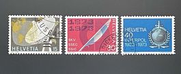 1973 Sonderpostmarken I ʘ 520, 521, 522