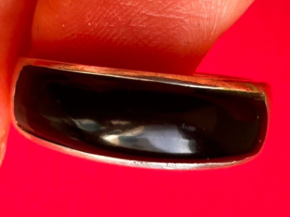 Anelli: Silberring mit Onyx (Gr. 54) – Usato da Dittingen venduto da Bijoubelle