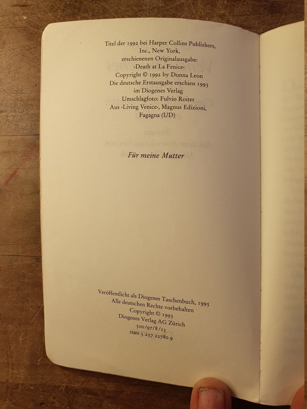 Libri: Venezianisches Finale - Donna Leon – Usato da Zürich venduto da loosebone 2