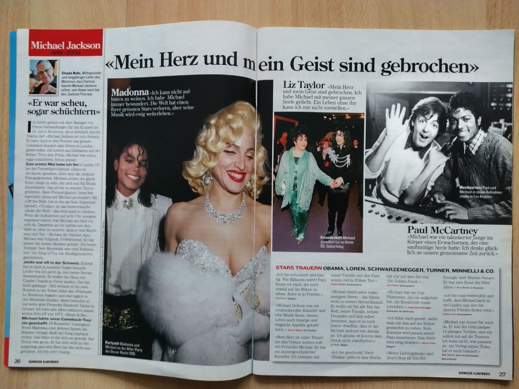 Zeitschriften & Magazine: Schweizer Illustrierte - Michael Jackson 1958 - 2009 – Gebraucht aus Jona von  4