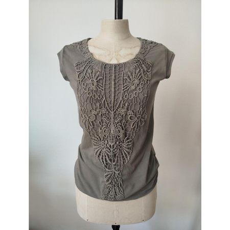 Boho-Shirt mit aufgearbeiteter Spitze