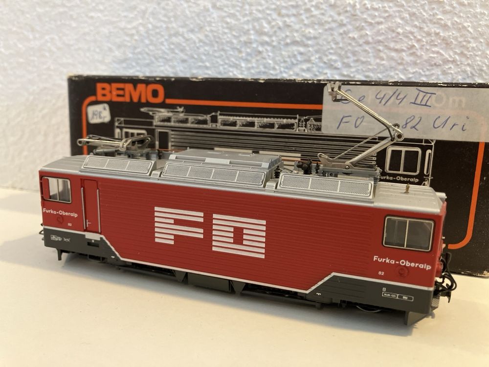 Bemo Modelleisenbahnen: Bemo / HOm / Locomotive FO Ge 4/4 III 82 (DC, analogique) – Gebraucht aus Genève von frespo