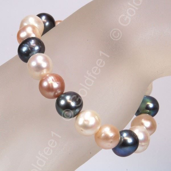 Bracciali & Braccialetti: Süsswasser Zucht-Perlen Stretch Armband – Nuovo e nell'imballaggio originale da Oberglatt ZH venduto da Goldfee1 1